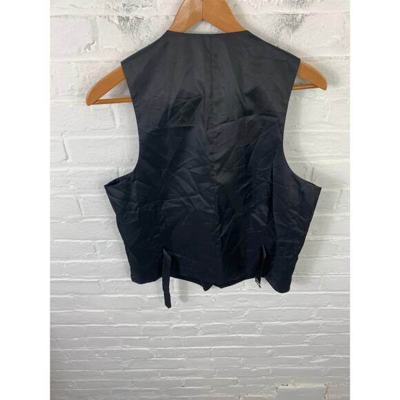 Alfani Men's Slim-Fit Stretch Tuxedo Vest Performance Black Size Medium NWT - Picture 5 of 6